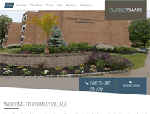 Tablet Screenshot of plumleyvillageapts.com